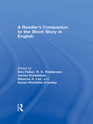 cover image of A Reader's Companion to the Short Story in English